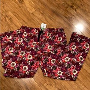 NWT Vera Bradley Flannel Pajama bottoms size large